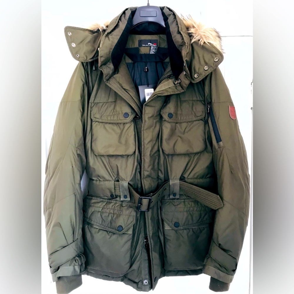 Ralph Lauren RLX NWT Winter Army Green Parka